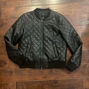 Forever 21 quilted varsity style jacket